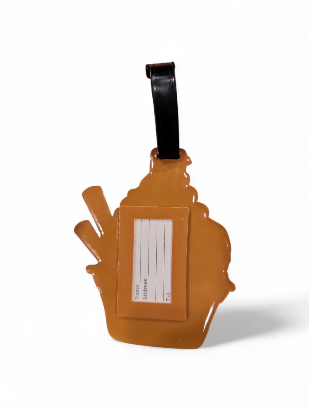 Luggage Tag - Ice Cream Sundae Pink, Yellow, Brown - Picture 2 of 4
